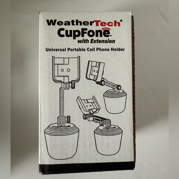 NIB WeatherTech CupFone Cell Phone Holder with Extension - Picture 4 of 6